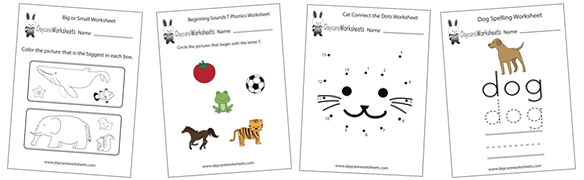 preschool worksheets