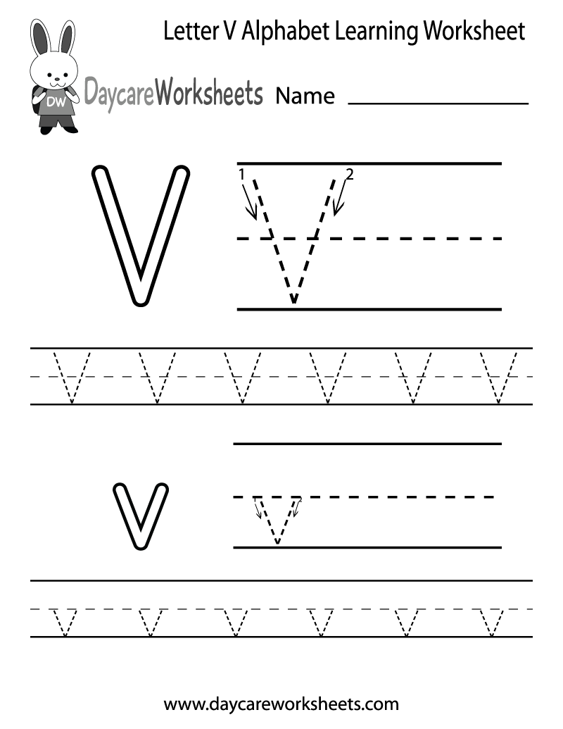 518 New preschool worksheet letter v 293 Free Letter V Alphabet Learning Worksheet for Preschool 