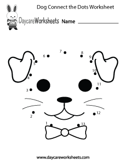 Preschool Connect The Dots Worksheets