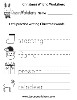 Preschool Holiday Worksheets