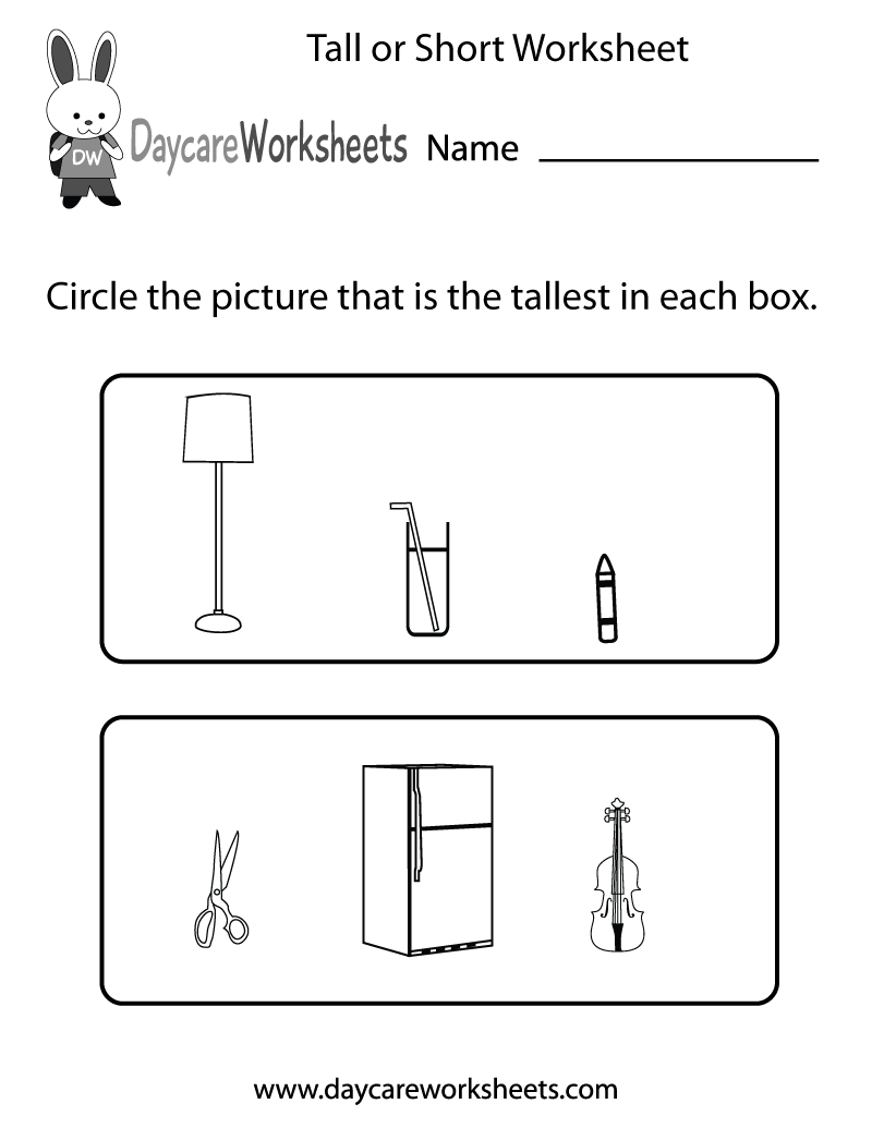 Tall and Short, Tall and Short for kids, Comparison for kids