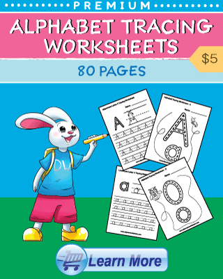 Alphabet Tracing Worksheets Cover