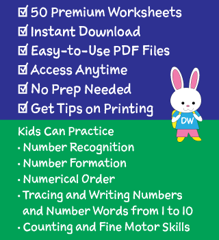 Details of Our Numbers Worksheets